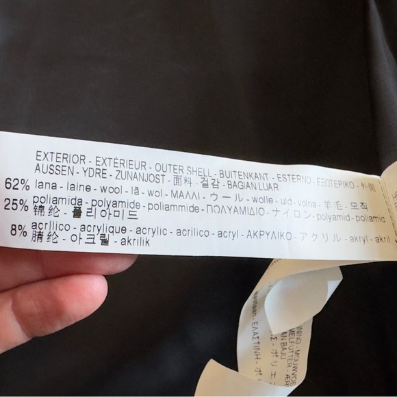 Zara Women's Gray Fur-Trimmed Wool Blend Coat Size Small - Picture 7 of 8